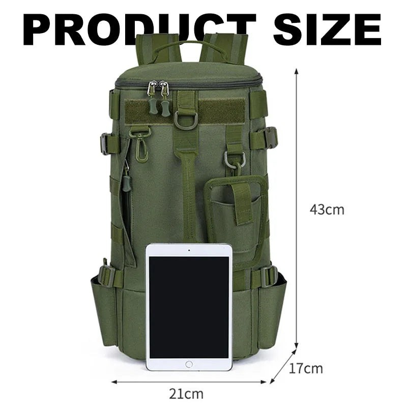 Outdoor Fishing Tackle Backpack Men Lure Box Gear Storage Bag Tactical Hiking Travel Bag Sports Waterproof Cycling Bags