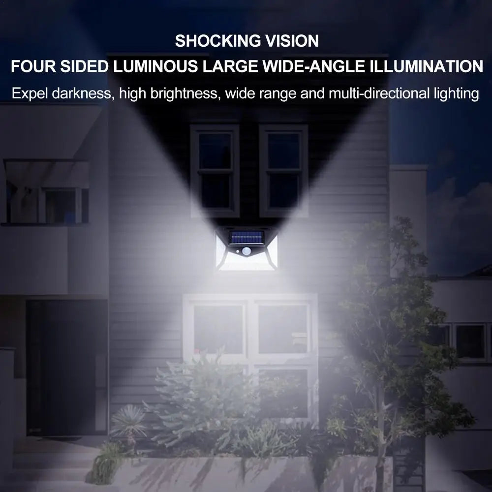 LED Solar Sensor Light Outdoor Motion Detection 118 LED Solar Outdoor Wall Light Outdoor Waterproof Sensor Security Light