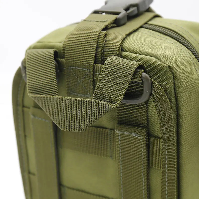 Outdoor First Aid Kit Tactical Hiking Mountaineering Rescue Bag Emergency EDC Rescue Medical Storage Bag Utility Molle Pouch