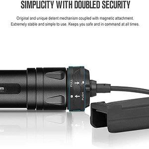 OLIGHT Odin 2000 Lumens Picatinny Rail Mounted Rechargeable Tactical Flashlight Remote Pressure Switch 300 Meters Beam Distance