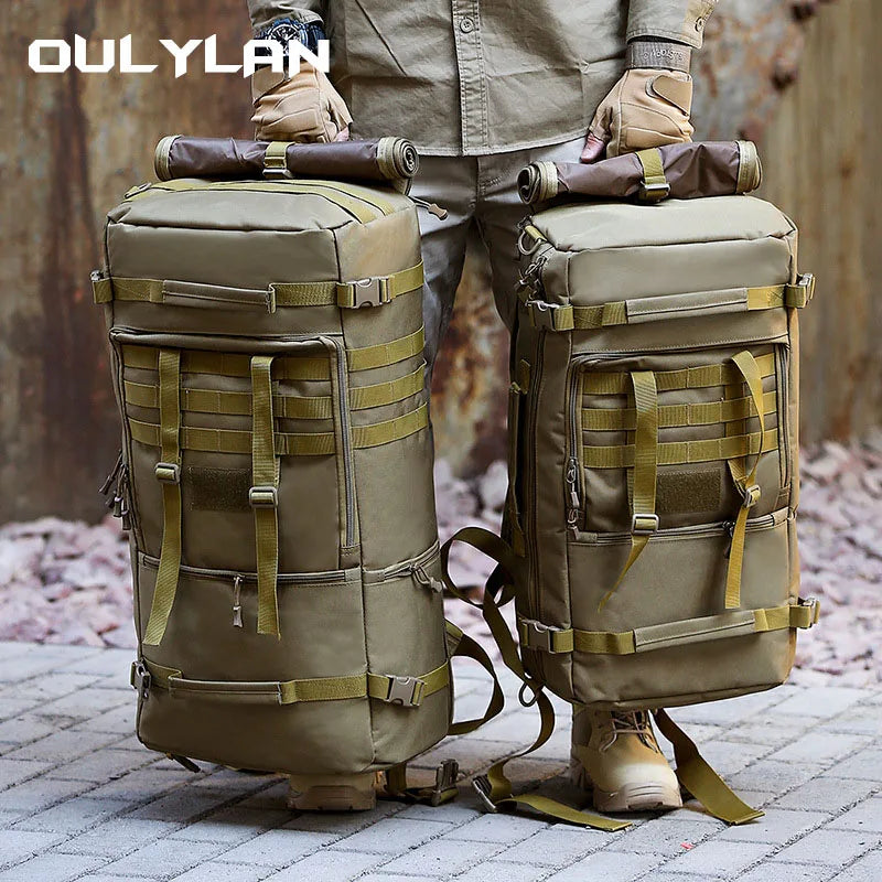 65L Tactical Backpack Men Travel Luggage Bag Outdoor Sport Hunting Molle Camping Rucksacks Men's Large Shoulder Bags