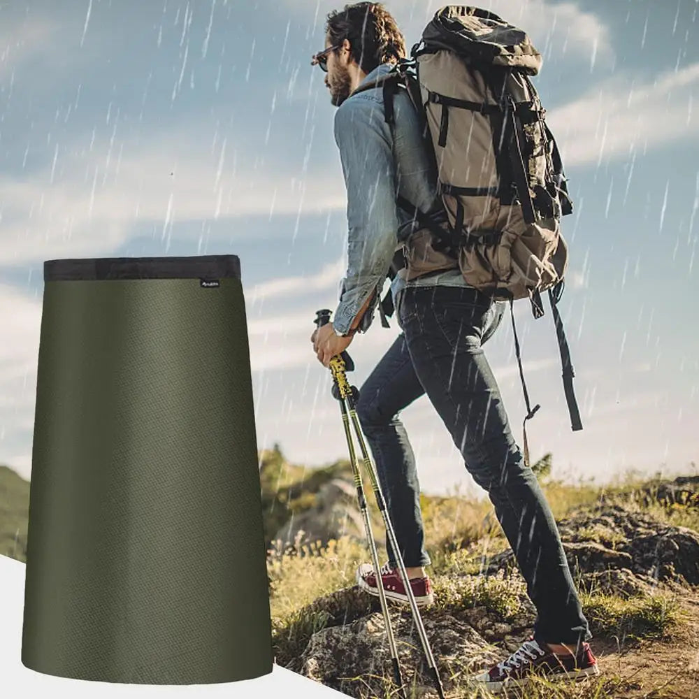 Waterproof Rain Skirt Outdoor Waterproof Skirt Women Half-Length Lightweight Raincoat Hiking Skirt For Camping Fits 70-120cm