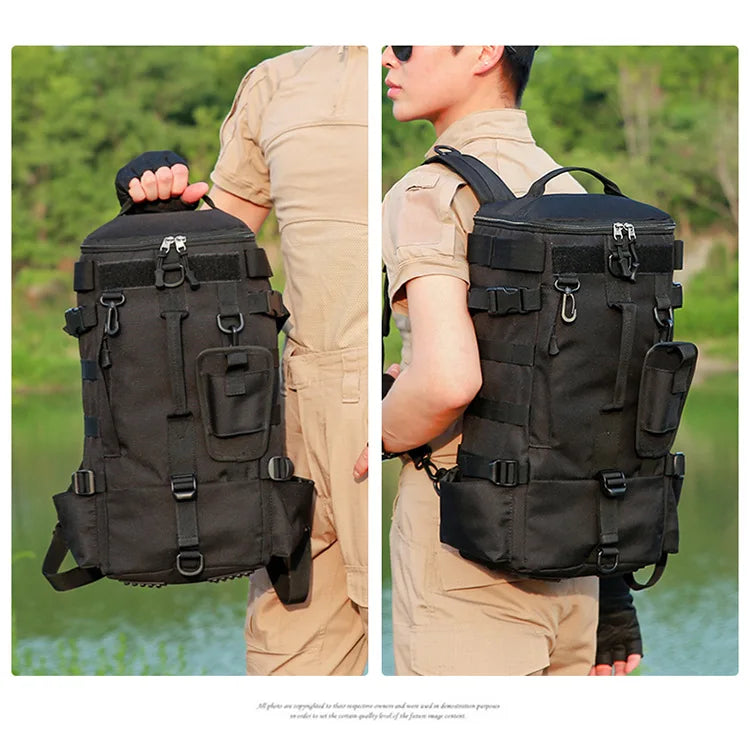Outdoor Fishing Tackle Backpack Men Lure Box Gear Storage Bag Tactical Hiking Travel Bag Sports Waterproof Cycling Bags