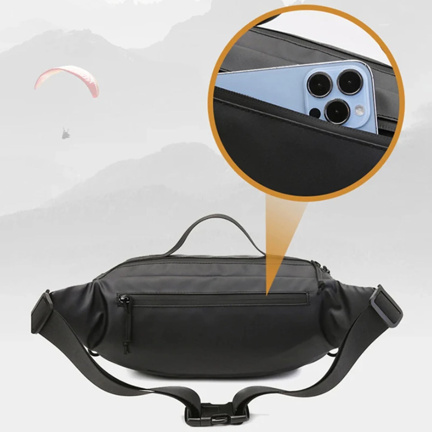 Versatile, Durable, and Practical Molle Waist Chest Backpack for Tactical Men - Ideal Outdoor Camping, Hunting, Fishing, and Spo