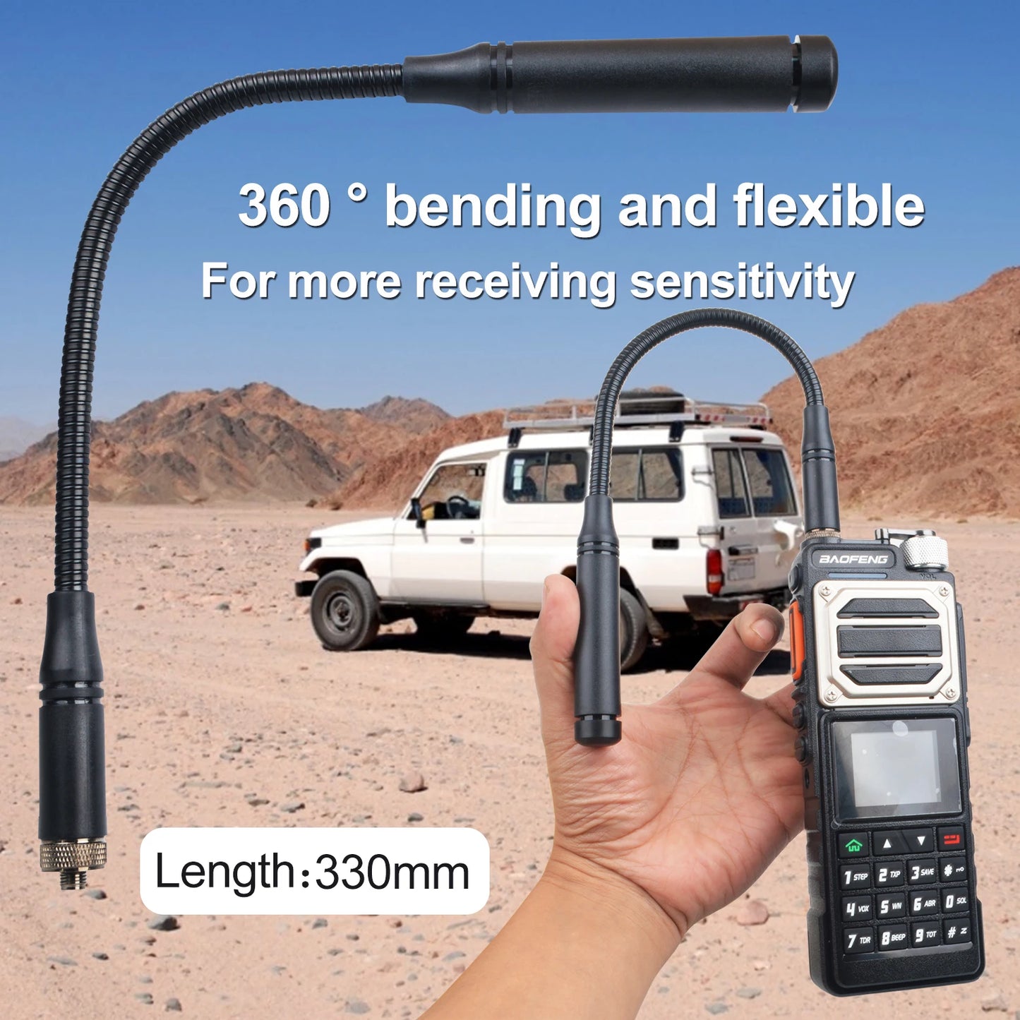 Baofeng 10KM Walkie Talkie UV-25 10W 999Ch Multi-band Amateur FM Radio Freq Copy NoAA Weather Forecast 2800mAh USB-C Battery