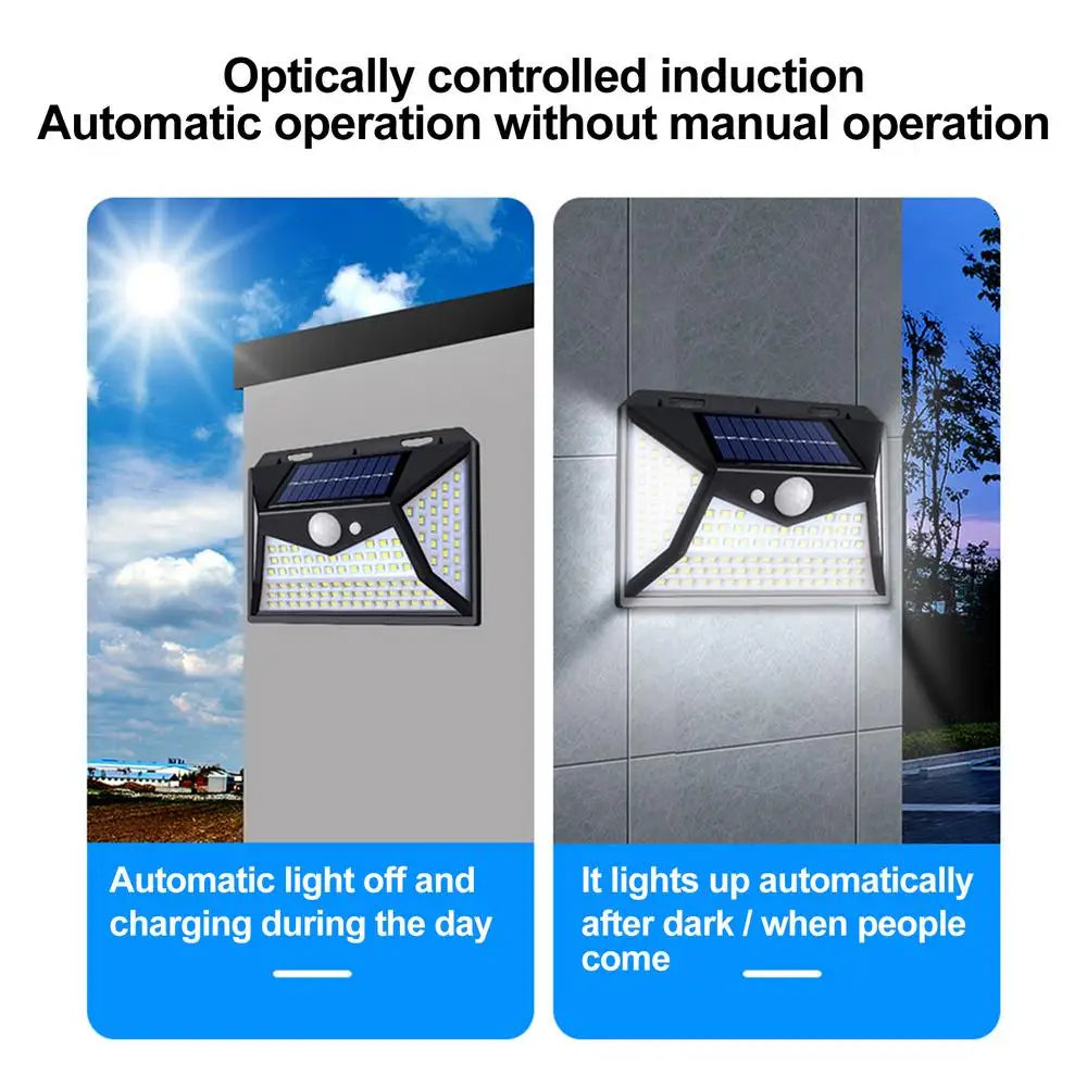 LED Solar Sensor Light Outdoor Motion Detection 118 LED Solar Outdoor Wall Light Outdoor Waterproof Sensor Security Light