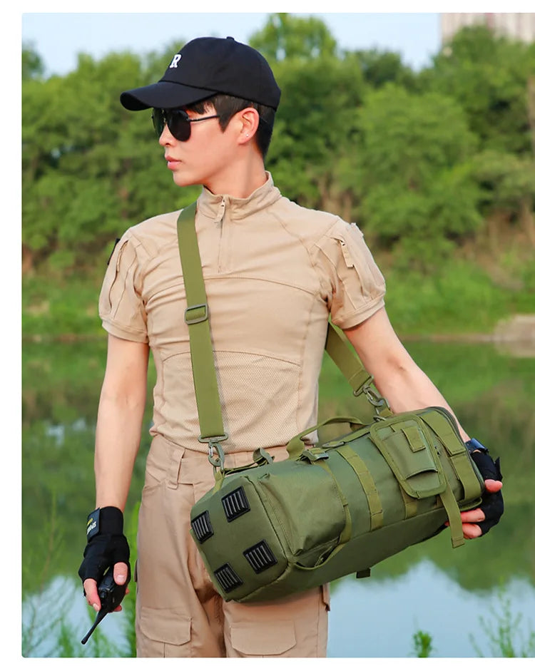 Outdoor Fishing Tackle Backpack Men Lure Box Gear Storage Bag Tactical Hiking Travel Bag Sports Waterproof Cycling Bags