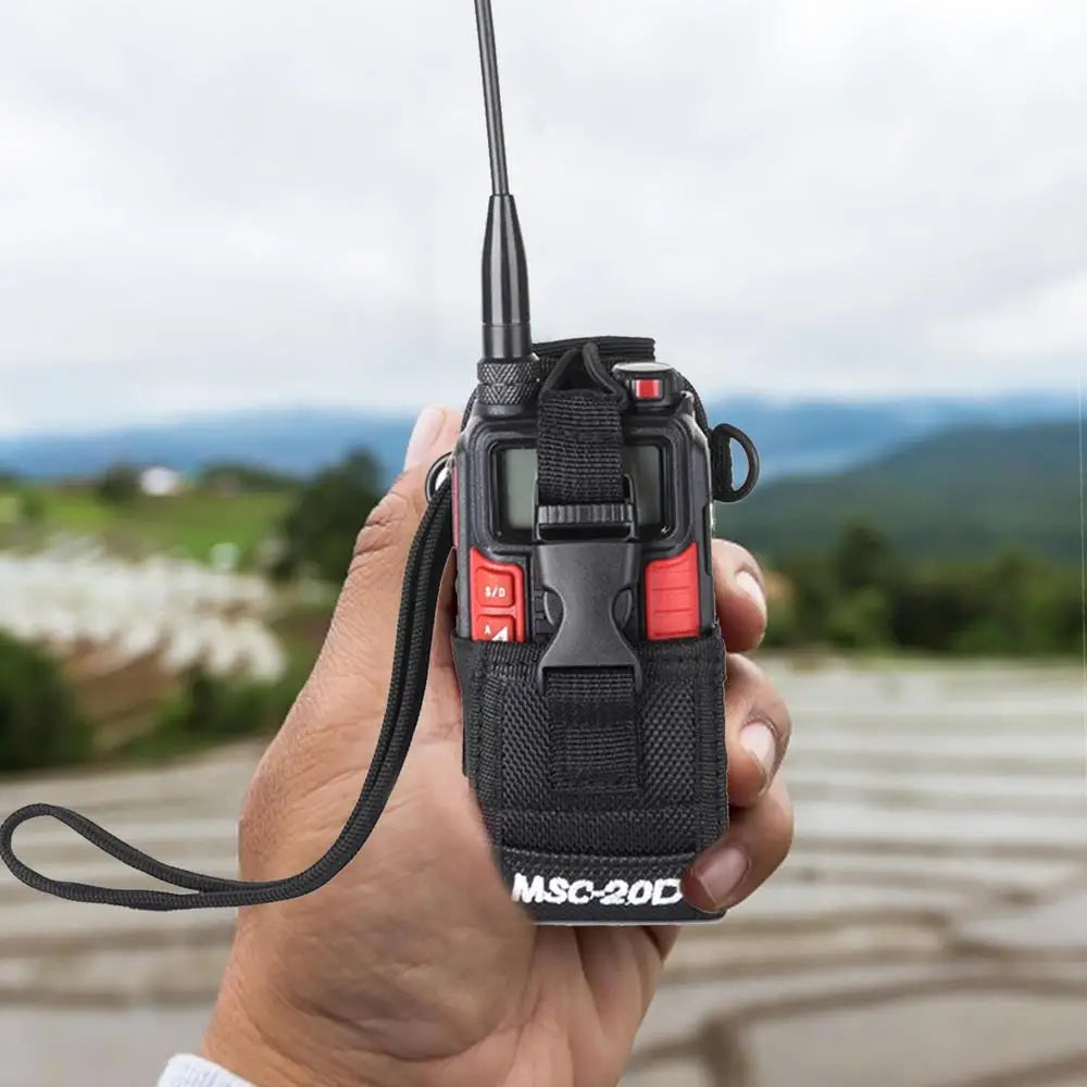 Hight Quality Interphone Universal Nylon Cloth Cover MSC20D Walkie Talkie Holster