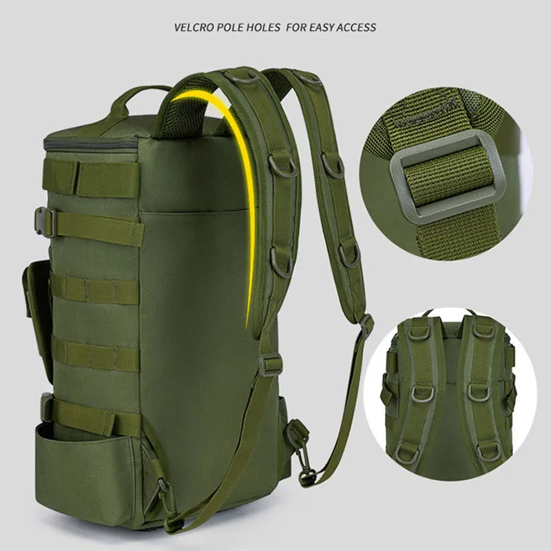Outdoor Fishing Tackle Backpack Men Lure Box Gear Storage Bag Tactical Hiking Travel Bag Sports Waterproof Cycling Bags
