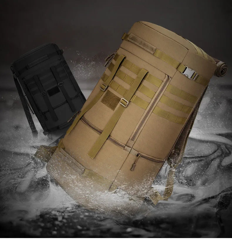 65L Tactical Backpack Men Travel Luggage Bag Outdoor Sport Hunting Molle Camping Rucksacks Men's Large Shoulder Bags