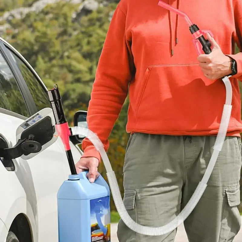 Liquid Transfer Pump Multifunctional Liquid Sucker Pump Power Battery Pump with Handle Water Transfer for Lawnmowers