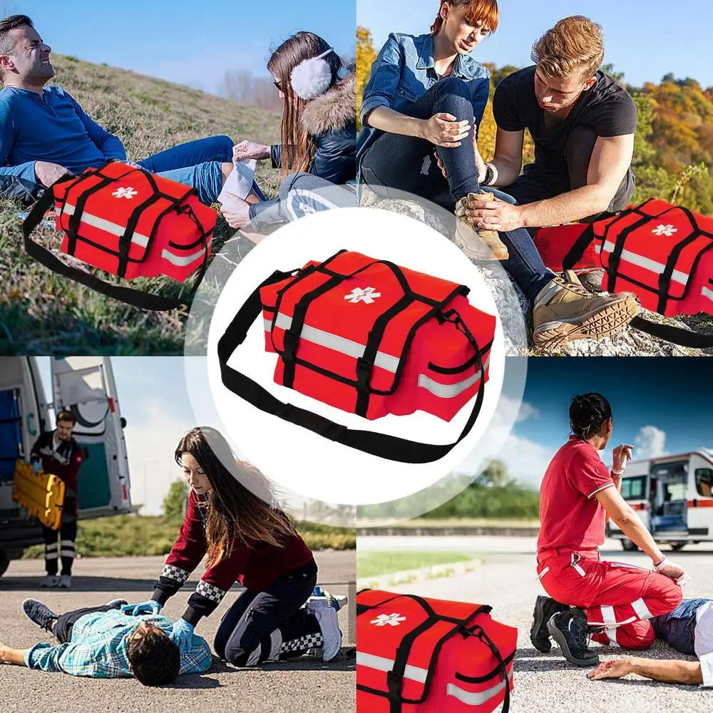 Survival Kit Bag 15L Reflective Work Bag Survival Bag Gear Organizer Tool Storage Container For Hunting Hiking Fishing Men Women