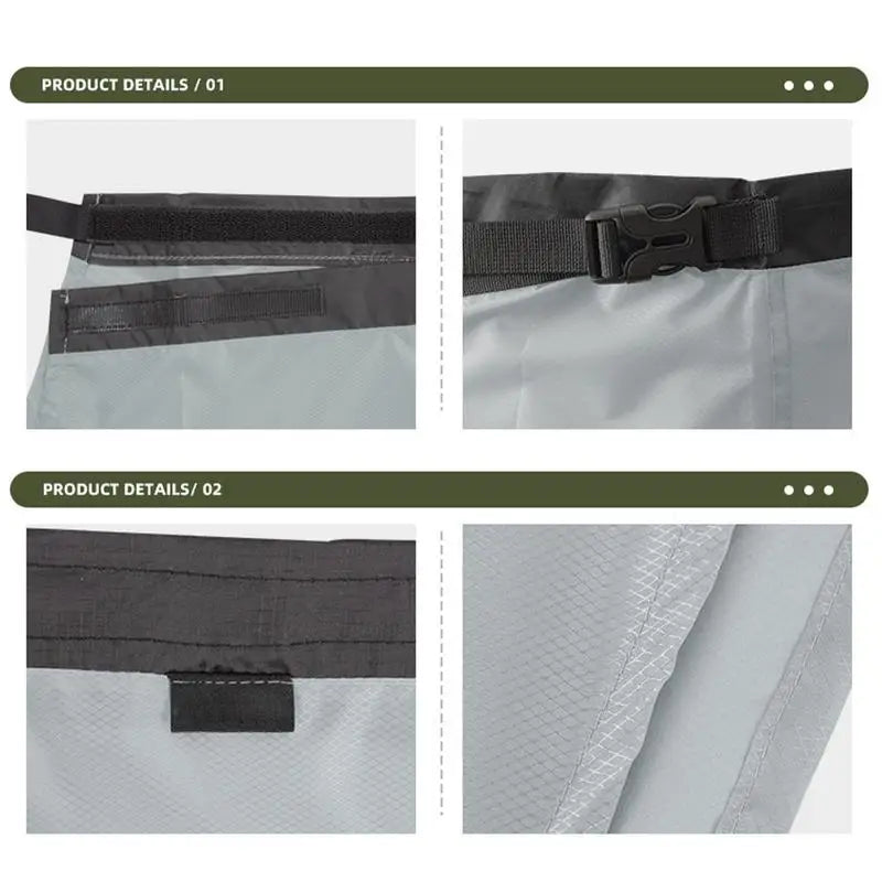 Waterproof Rain Skirt Outdoor Waterproof Skirt Women Half-Length Lightweight Raincoat Hiking Skirt For Camping Fits 70-120cm