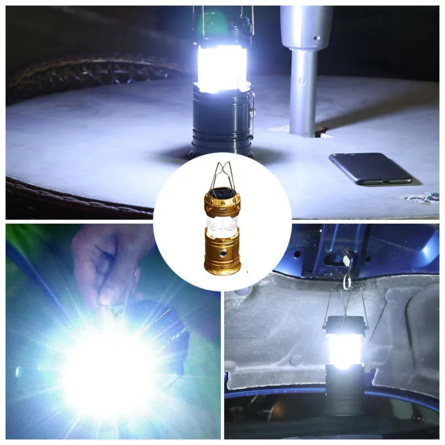 New Multifunctional Camping Light Rechargeable Camping Lamp Solar Power Charging Portable Fan Lantern Emergency Outdoor Lightin