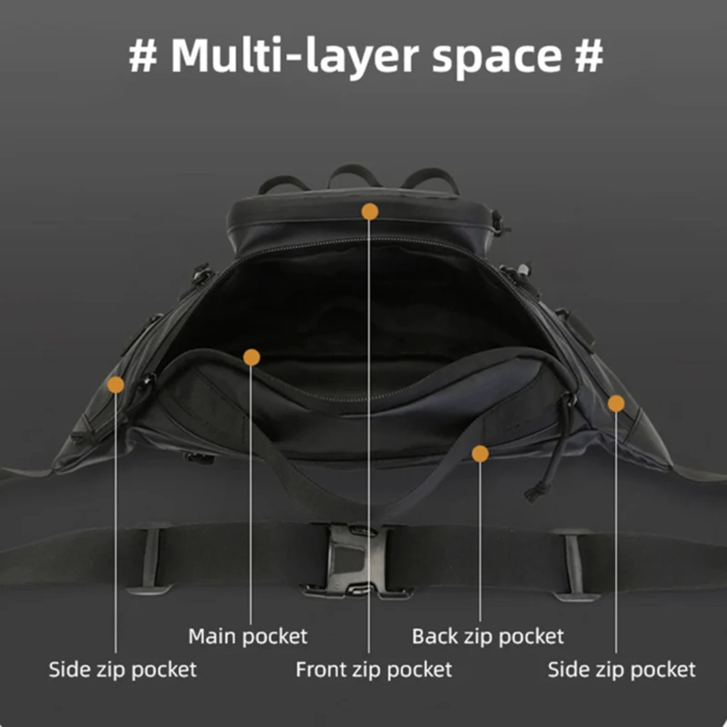Versatile, Durable, and Practical Molle Waist Chest Backpack for Tactical Men - Ideal Outdoor Camping, Hunting, Fishing, and Spo