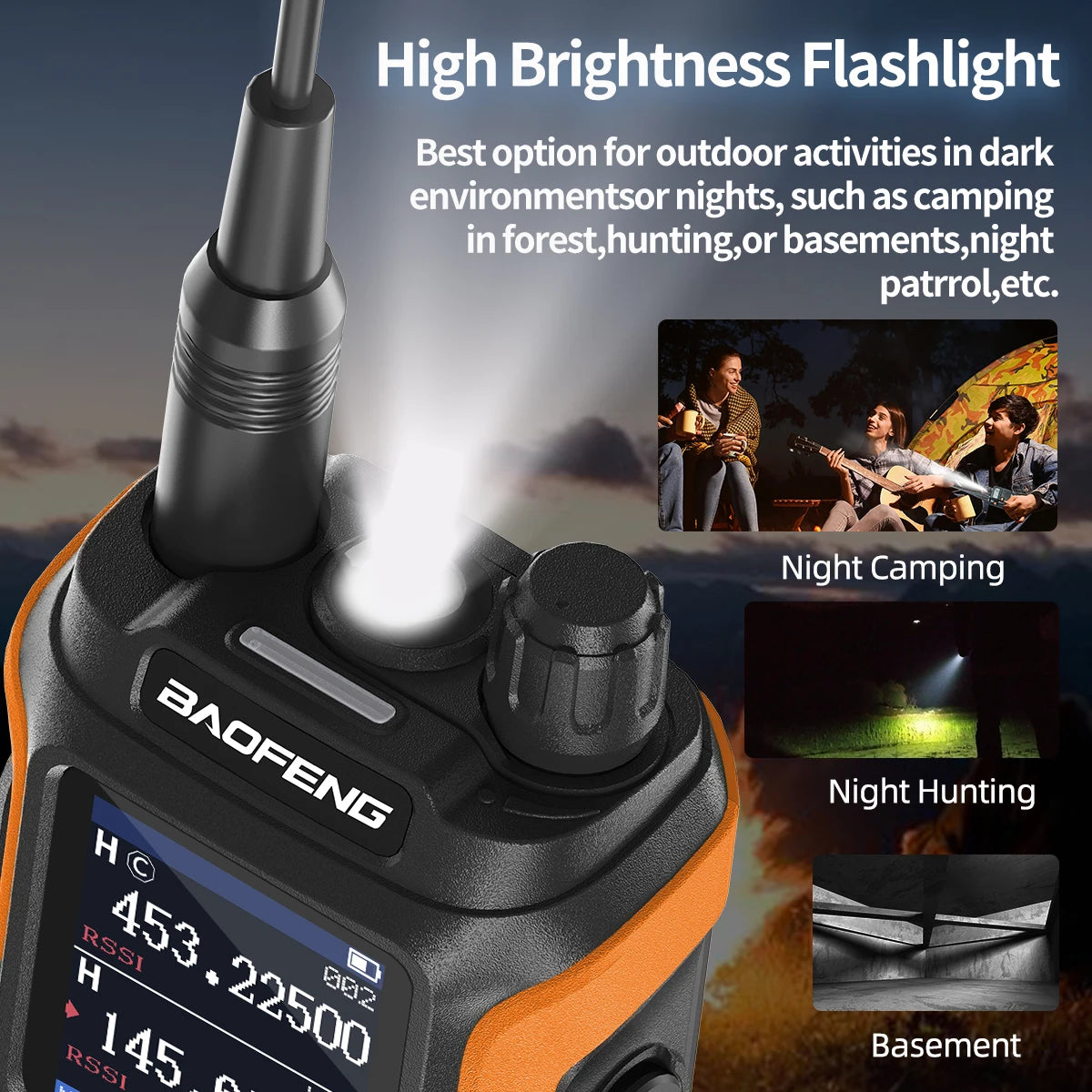 Baofeng UV-21 PRO V2 Long Range Walkie Talkies Multi-band Portable Rechargeable Radio Type-C Wireless Copy Frequency For Hunting