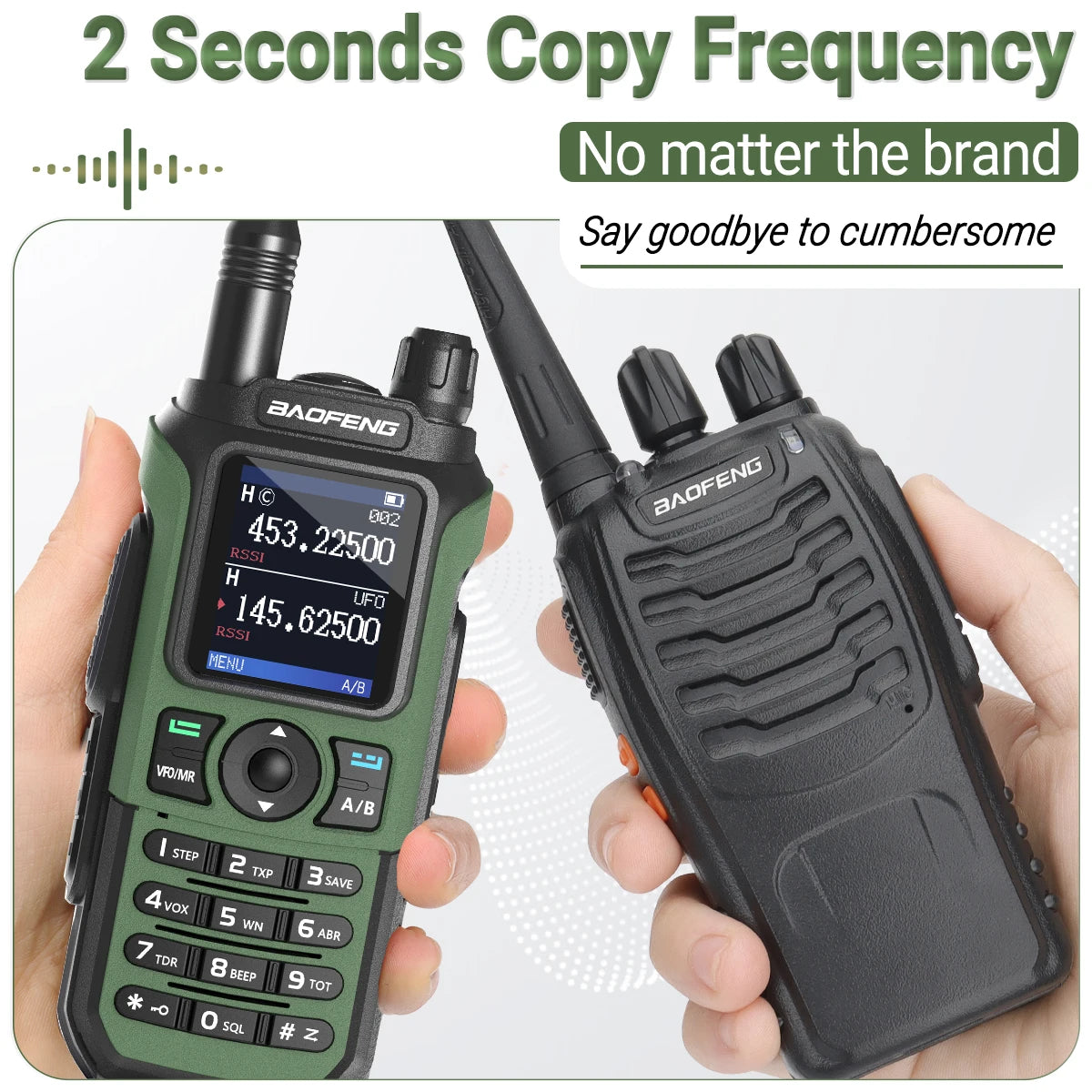 2PCS Baofeng UV-21 Pro Walkie Talkie Multi Band Wireless Copy Frequency Long Range 999CH AM High Power UV 5R K6 5RH Ham Radio
