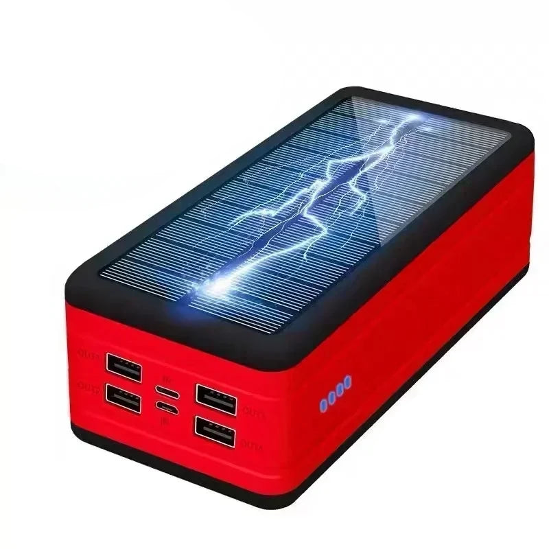 Solar Charging Mobile Phone Wireless Charging Large Capacity Battery External Battery Fast Charging Power Bank 50000mAh