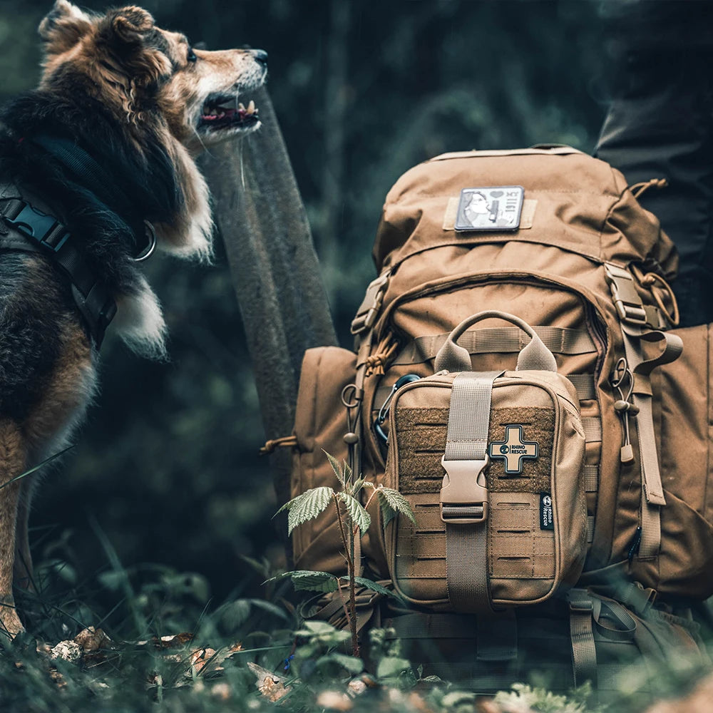 RHINO RESCUE-SE IFAK Trauma First Aid Kit Molle Medical Pouch for Car Home Travel Hiking and Camping,Emergency Survival Gear