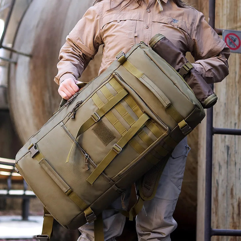 65L Tactical Backpack Men Travel Luggage Bag Outdoor Sport Hunting Molle Camping Rucksacks Men's Large Shoulder Bags