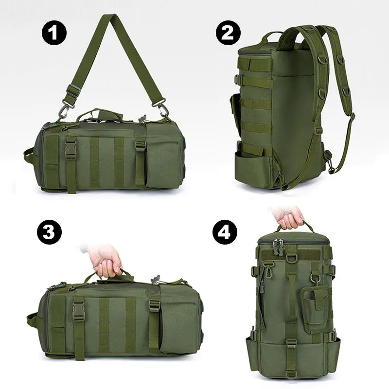 Outdoor Fishing Tackle Backpack Men Lure Box Gear Storage Bag Tactical Hiking Travel Bag Sports Waterproof Cycling Bags