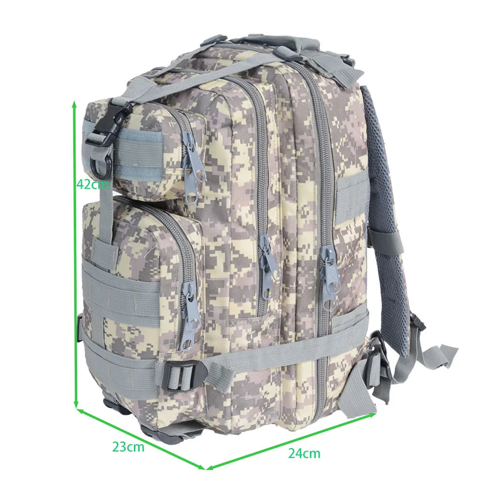 30L 3P Attack Backpack Tactical Travel Field Camouflage Outdoor Biking Hiking Camping Hiking bag