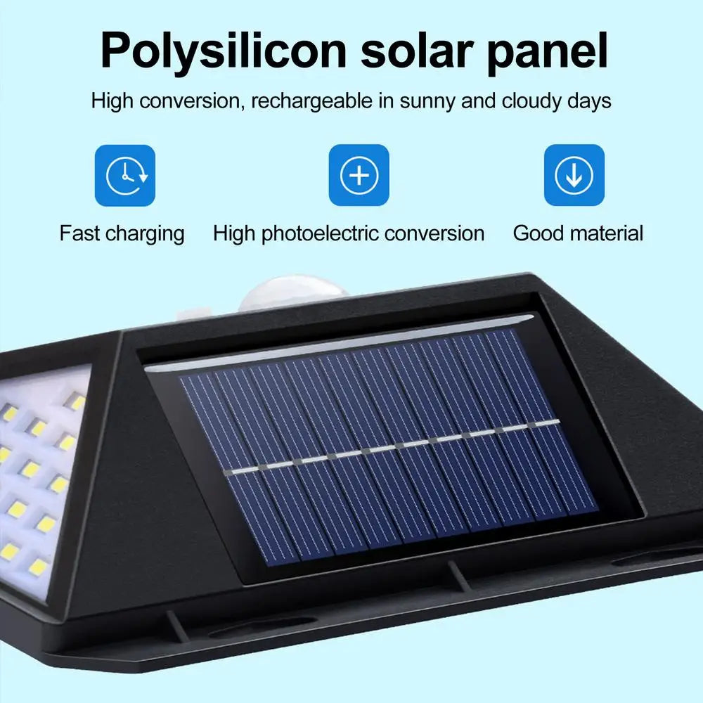 LED Solar Sensor Light Outdoor Motion Detection 118 LED Solar Outdoor Wall Light Outdoor Waterproof Sensor Security Light