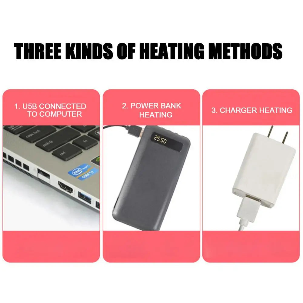 Electric Heating Gloves Touch-screen Cold Weather Ski Gloves USB Rechargeable Winter Hand Warmer Waterproof Windproof Thermal