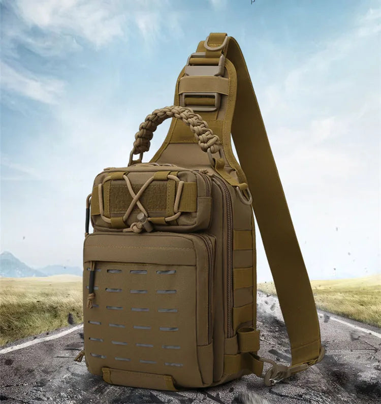 Outdoor Shoulder Bag Sports Climbing Backpack Shoulder Tactical Hiking Camping Hunting Daypack Fishing Backpack