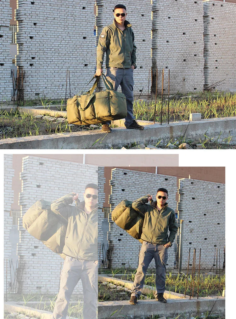 Super Large Capacity 100L Backpack Men Outdoor Waterproof Camping Storage Bag Tent Canopy Tactical Travel Bag Handbag
