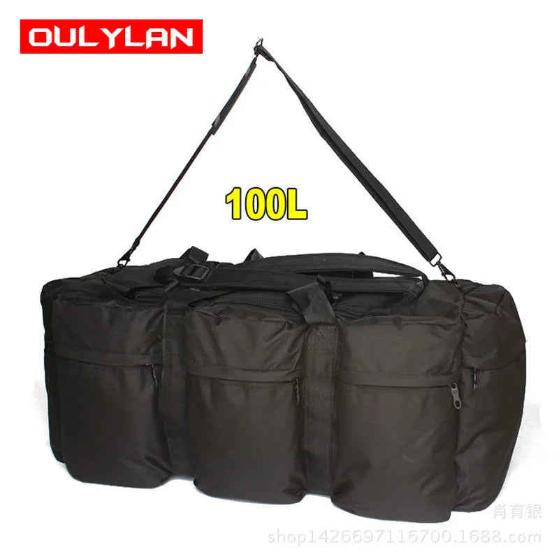 Super Large Capacity 100L Backpack Men Outdoor Waterproof Camping Storage Bag Tent Canopy Tactical Travel Bag Handbag