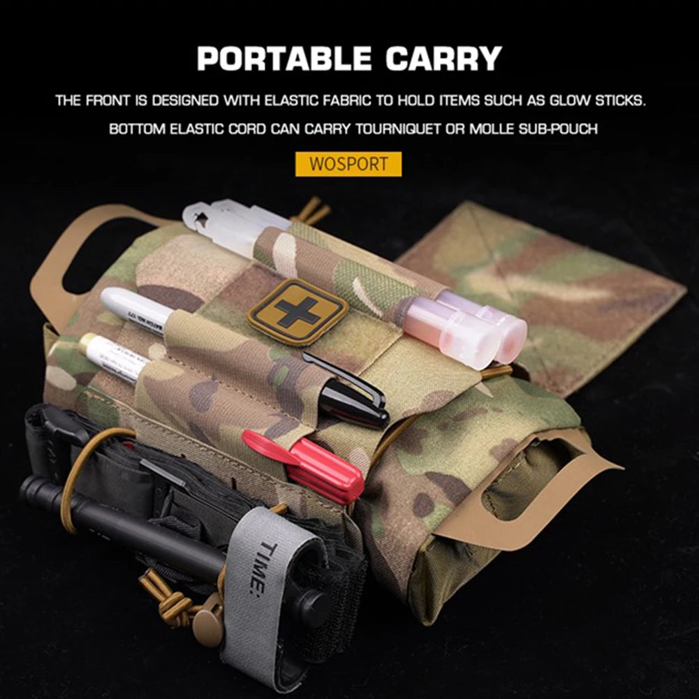 Tactical IFAK Pouch Rapid/Quick Deploy First Aid Kit Pack Emergency Survival Bag for Tactical Military Car Travel Hiking