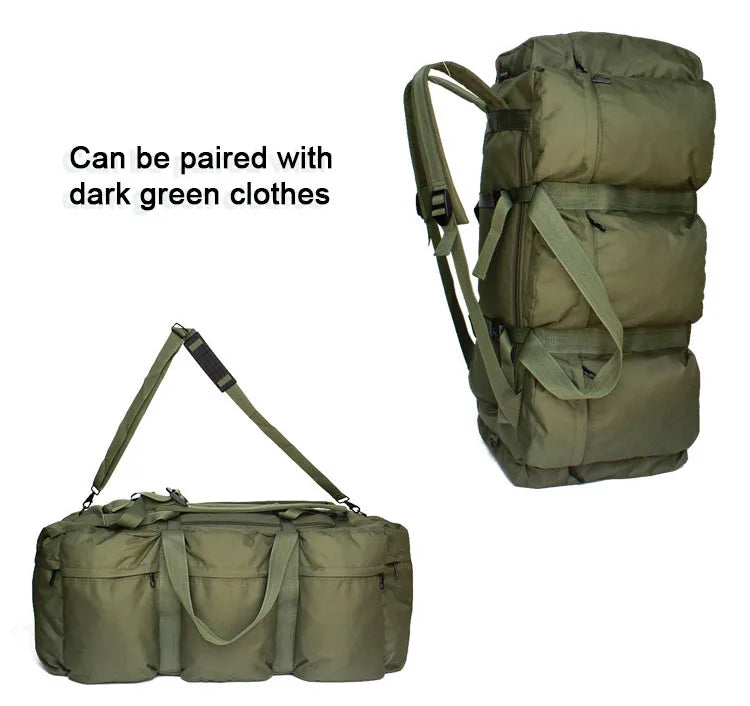 Super Large Capacity 100L Backpack Men Outdoor Waterproof Camping Storage Bag Tent Canopy Tactical Travel Bag Handbag