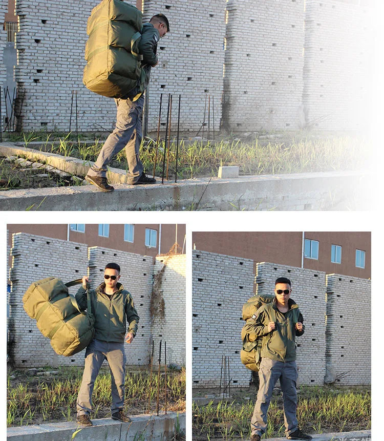 Super Large Capacity 100L Backpack Men Outdoor Waterproof Camping Storage Bag Tent Canopy Tactical Travel Bag Handbag