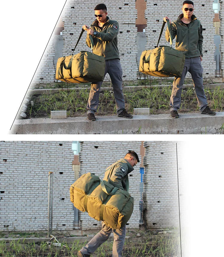 Super Large Capacity 100L Backpack Men Outdoor Waterproof Camping Storage Bag Tent Canopy Tactical Travel Bag Handbag