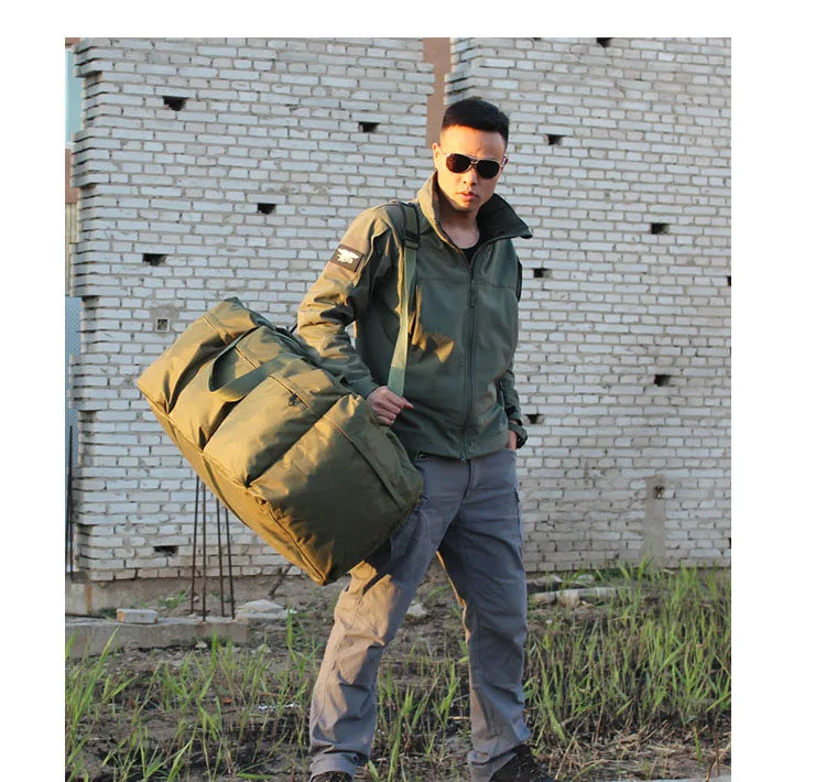 Super Large Capacity 100L Backpack Men Outdoor Waterproof Camping Storage Bag Tent Canopy Tactical Travel Bag Handbag